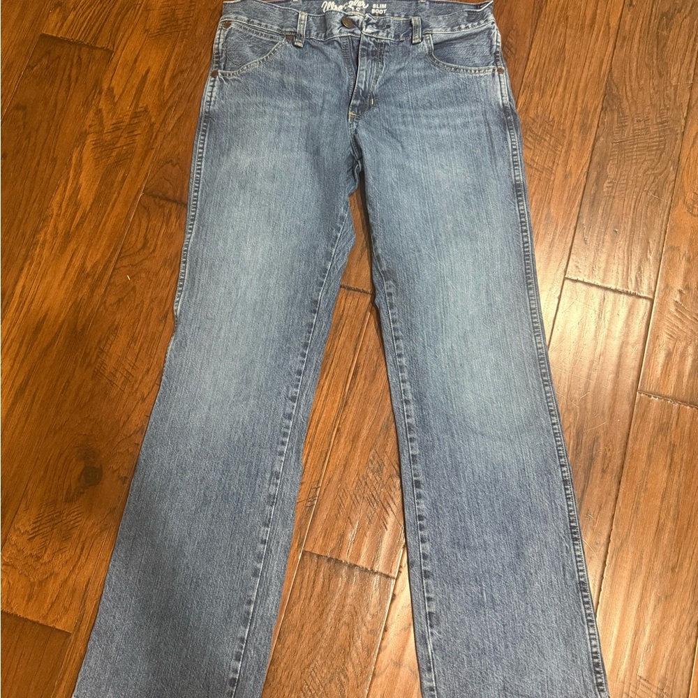 Men's Light Blue Bootcut Jeans